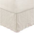 Paisley Quilted Bed Skirt 18", IVORY, hi-res image number 0