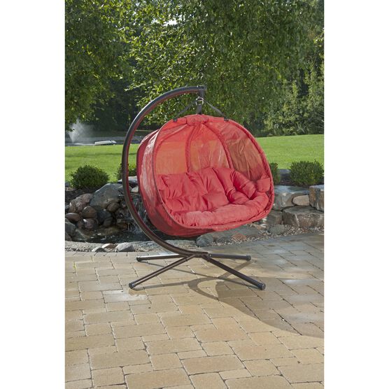 Hanging Pumpkin Patio Chair - Red, RED, hi-res image number null