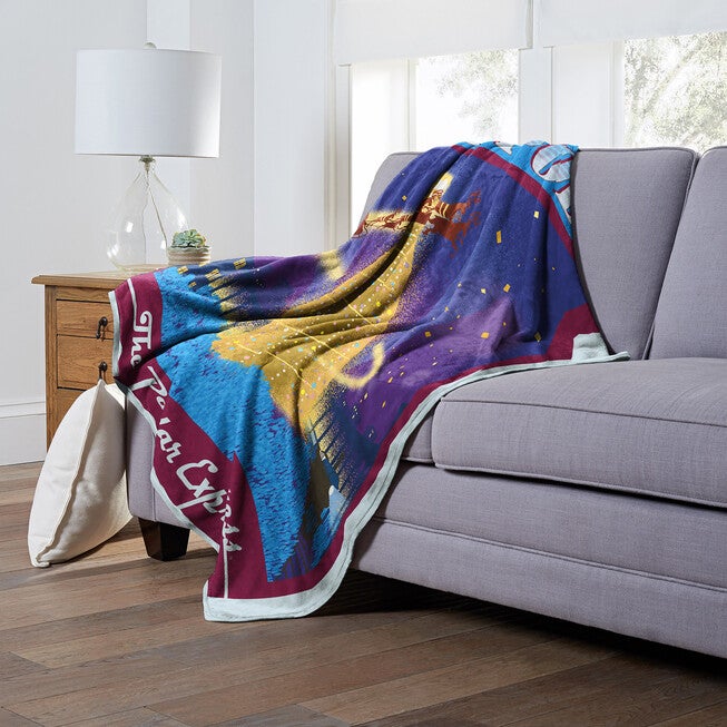 Wb Polar Express The North Pole Silk Touch Throw Blanket, , alternate image number null