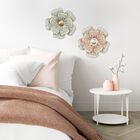 Layered Pink Metal Flower Wall Decor, , alternate image number null