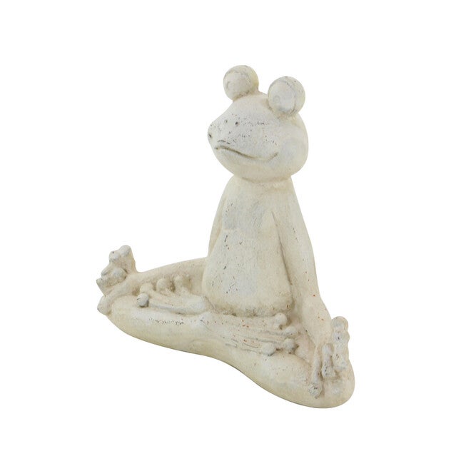 Set Of 2 White Resin Eclectic Garden Sculpture, , alternate image number null
