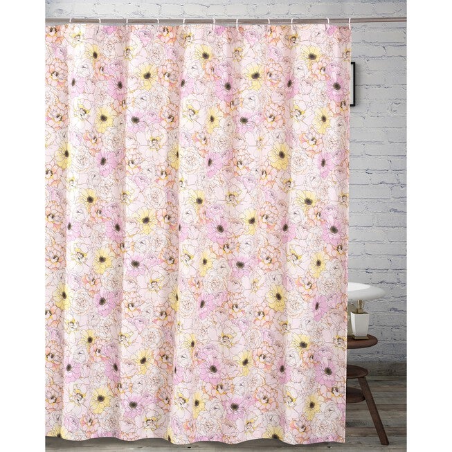 Misty Bloom Shower Curtain, , on-hover image number 1