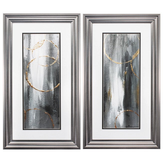 Gray Matter Framed Wall Décor, Set Of 2, GRAY, hi-res image number 0