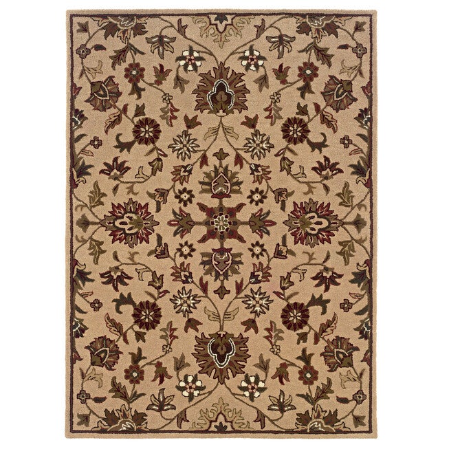 Trio Traditional Gold 2'X3' Area Rug, GOLD, hi-res image number 0