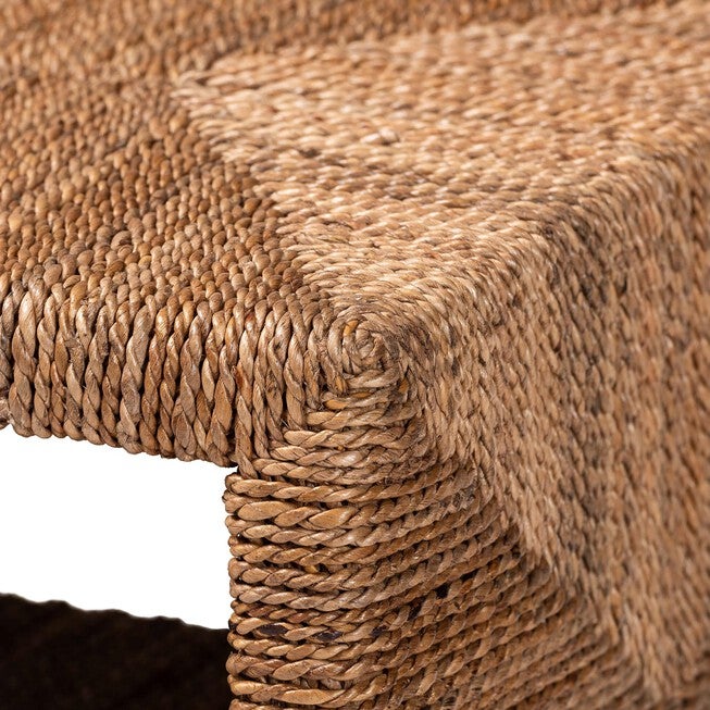 Liza Bohemian Natural Seagrass End Table, NATURAL, alternate image number 4