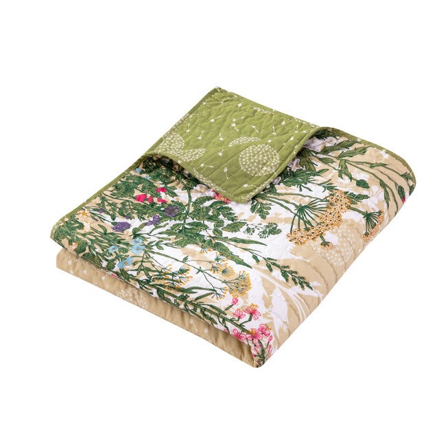 Dandelion Taupe Throw Blanket, , alternate image number null