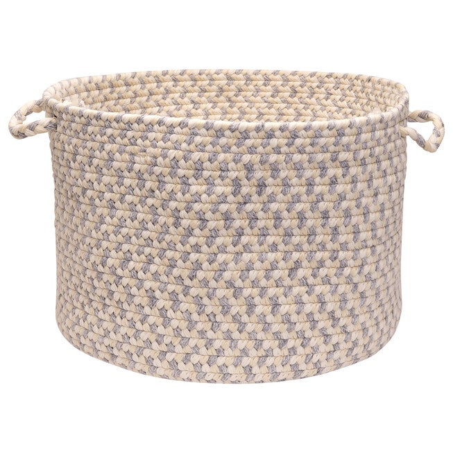 Stone Harbor Grey Stone Basket, GREY, hi-res image number 0