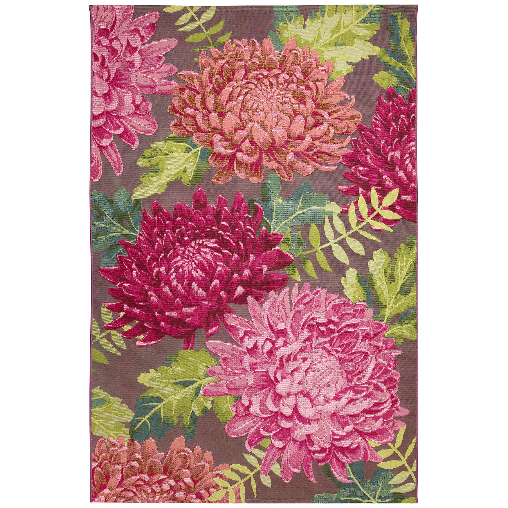 Liora Manne Marina Mum Indoor/Outdoor Area Rug Blue 7 feet 10 inches x 9 feet 10 inches, FUCHSIA, hi-res image number 0