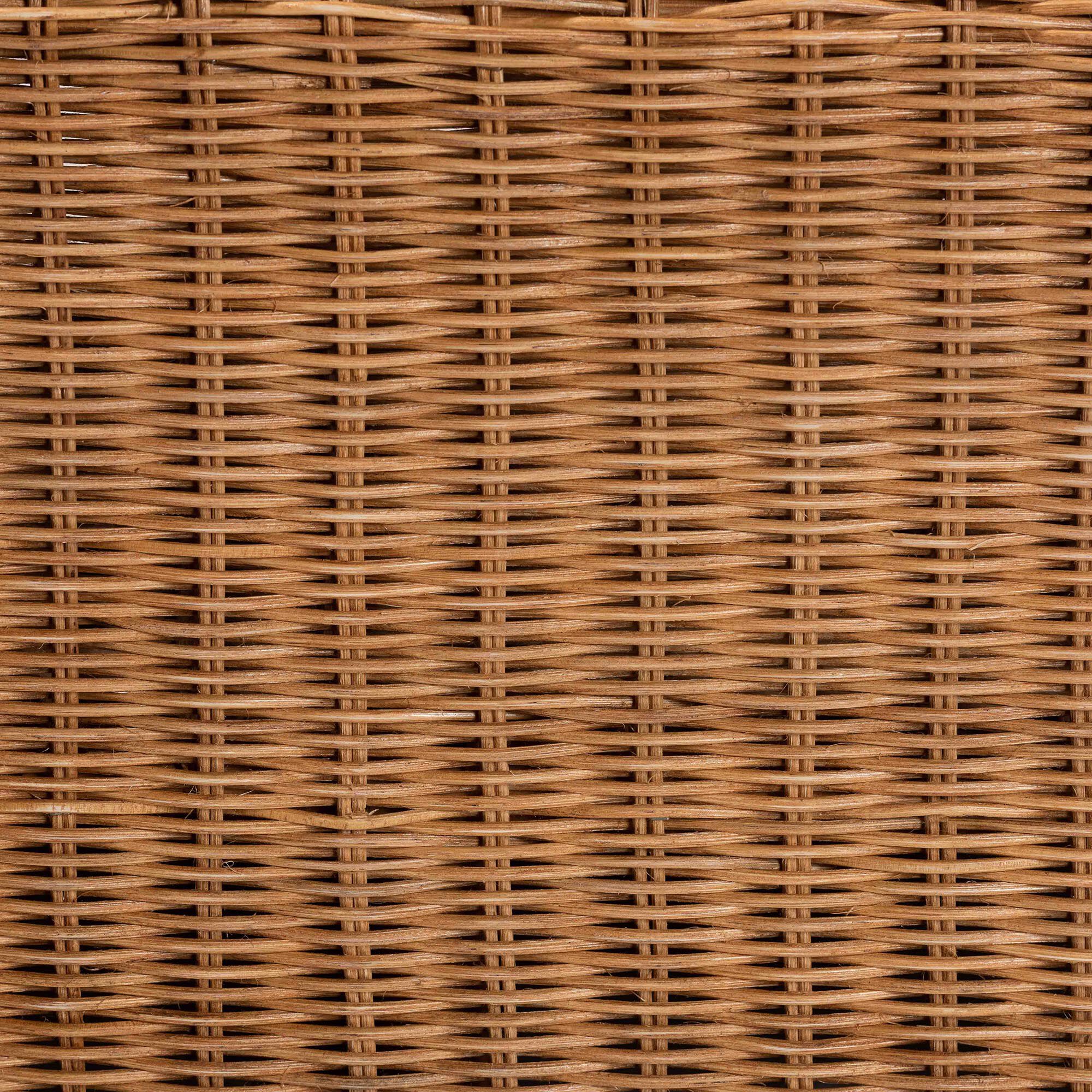 Belita Natural Rattan Pet Bed with Scalloped Base, 30.2 inches, HONEY, alternate image number 6