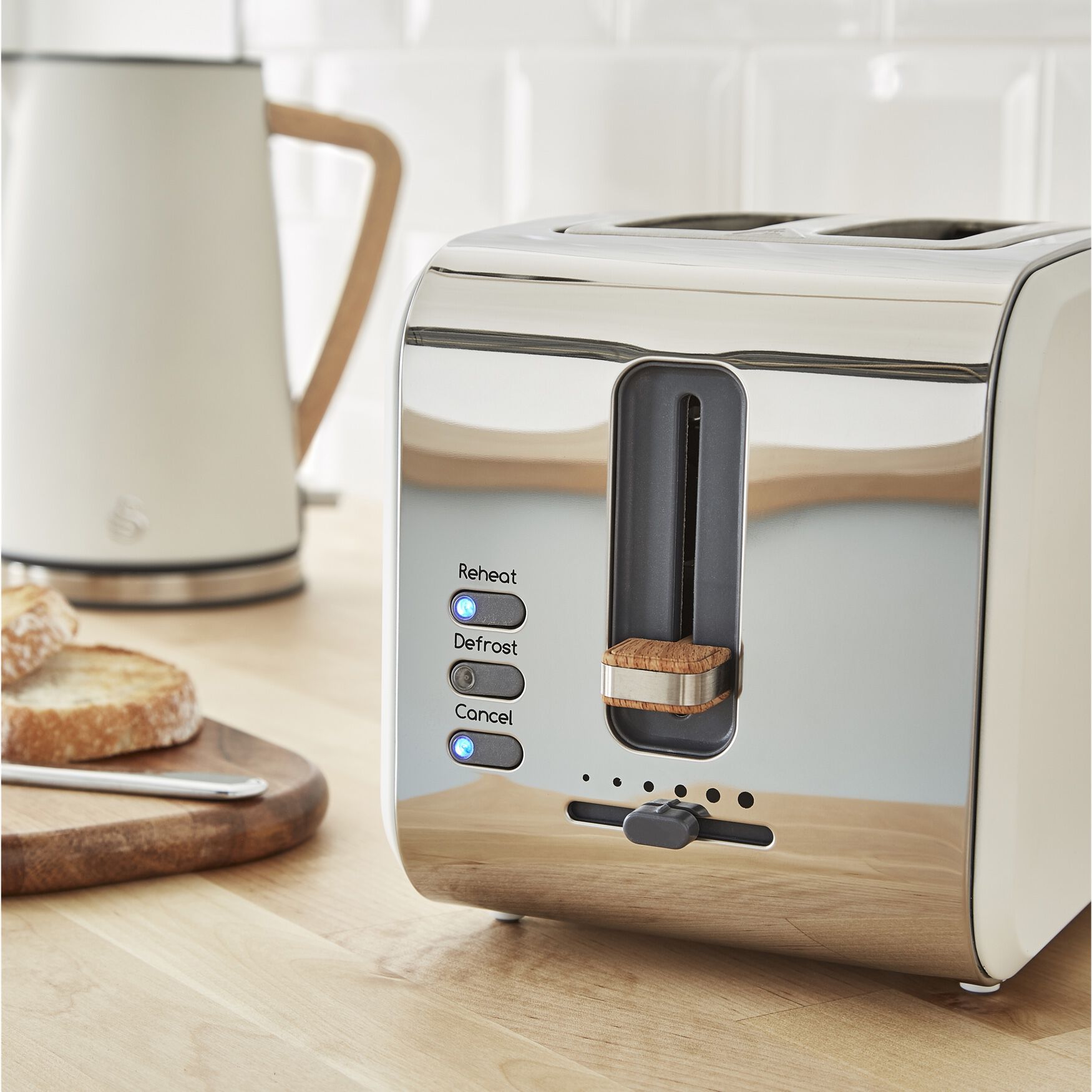 Nordic 2 Slice Toaster - White, , alternate image number 5