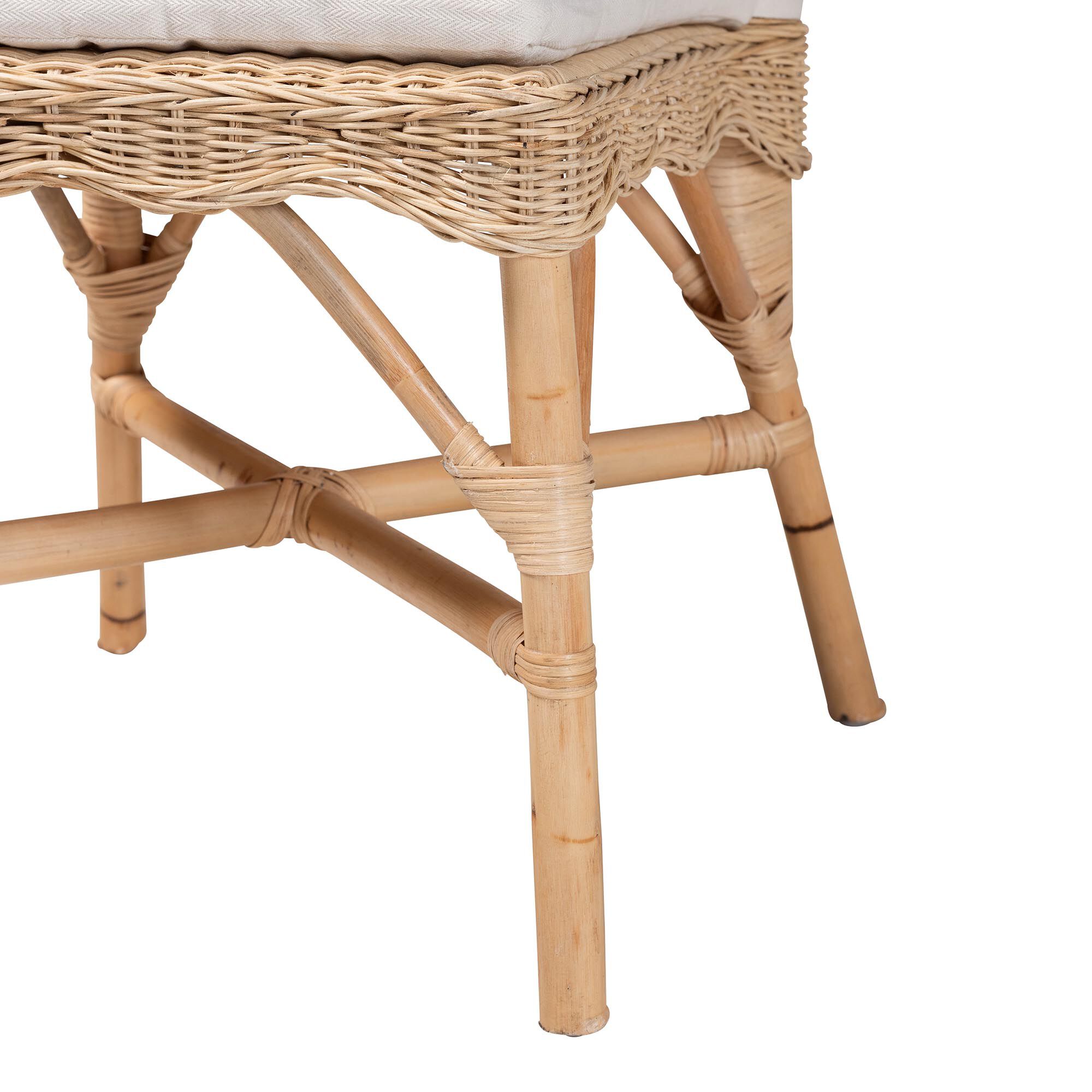 Bilu Bohemian Natural Rattan Dining Chair, NATURAL, alternate image number 6