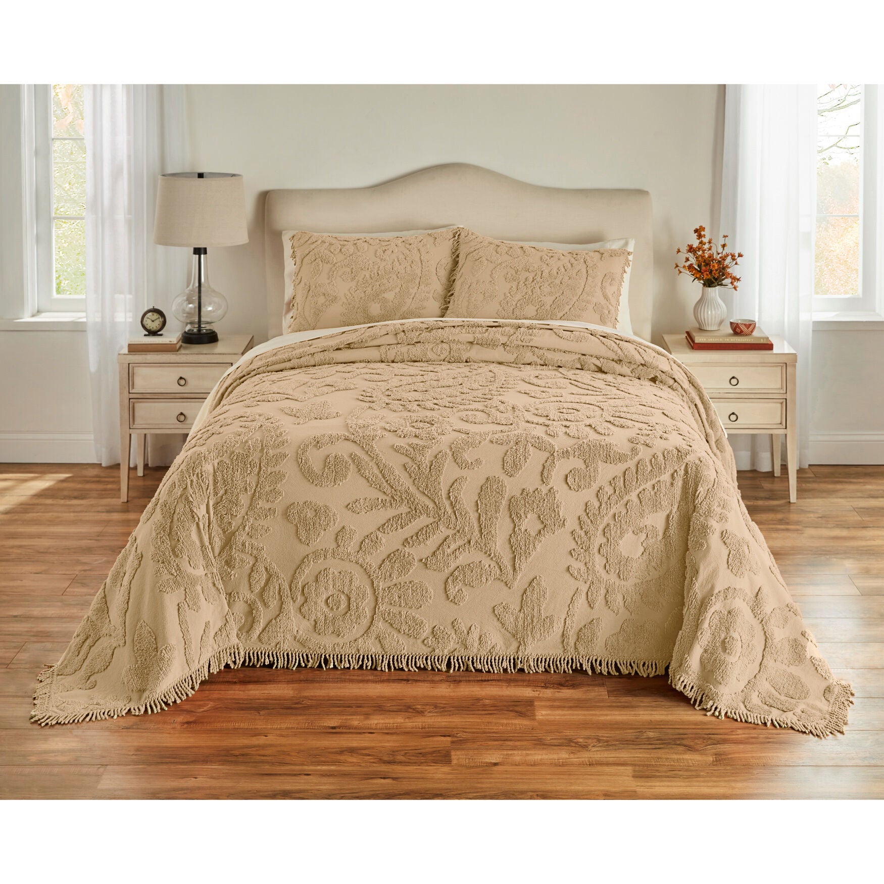 King size chenille clearance bedspread