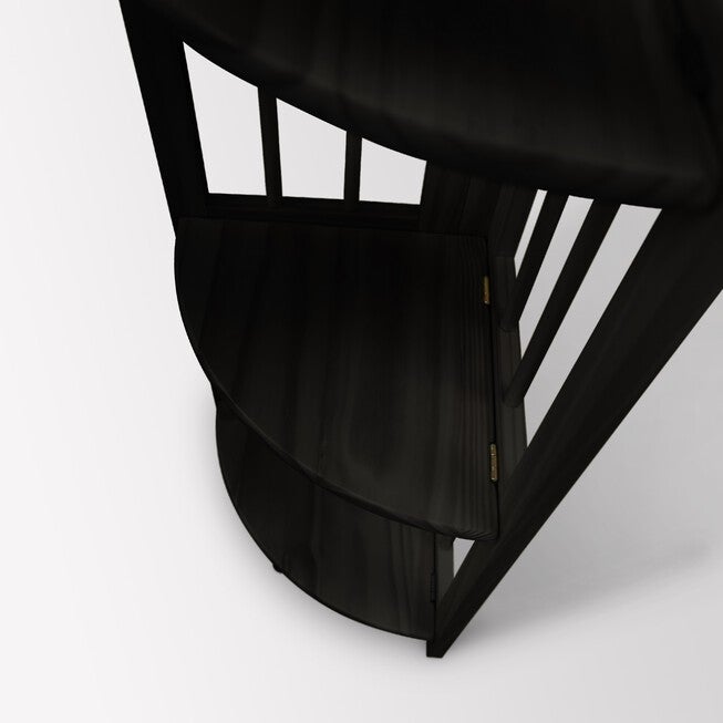 4-Shelf Corner Folding Bookcase-Black, , alternate image number 10