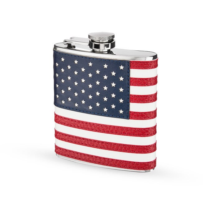 American Stainless Steel Flag Beverage Flask, , on-hover image number null