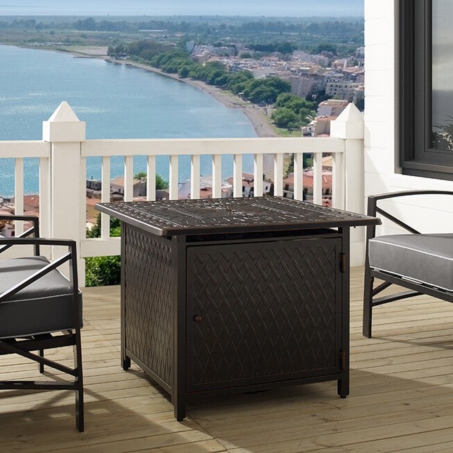 Cartney 32 inches Square Aluminum LPG/NG Fire Pit, , alternate image number 3