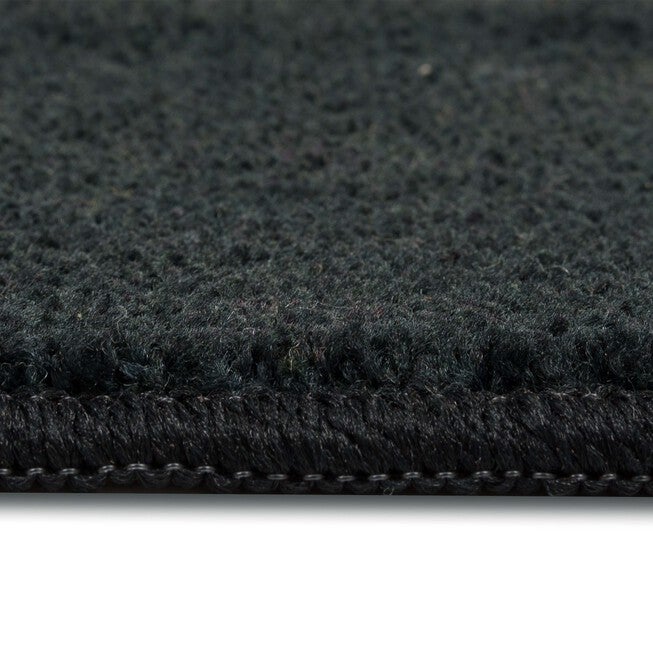 Cat Face Black Kitchen Rug, , alternate image number null
