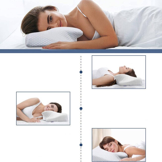 Sepoveda Contour Memory Foam Pillow, WHITE, alternate image number null