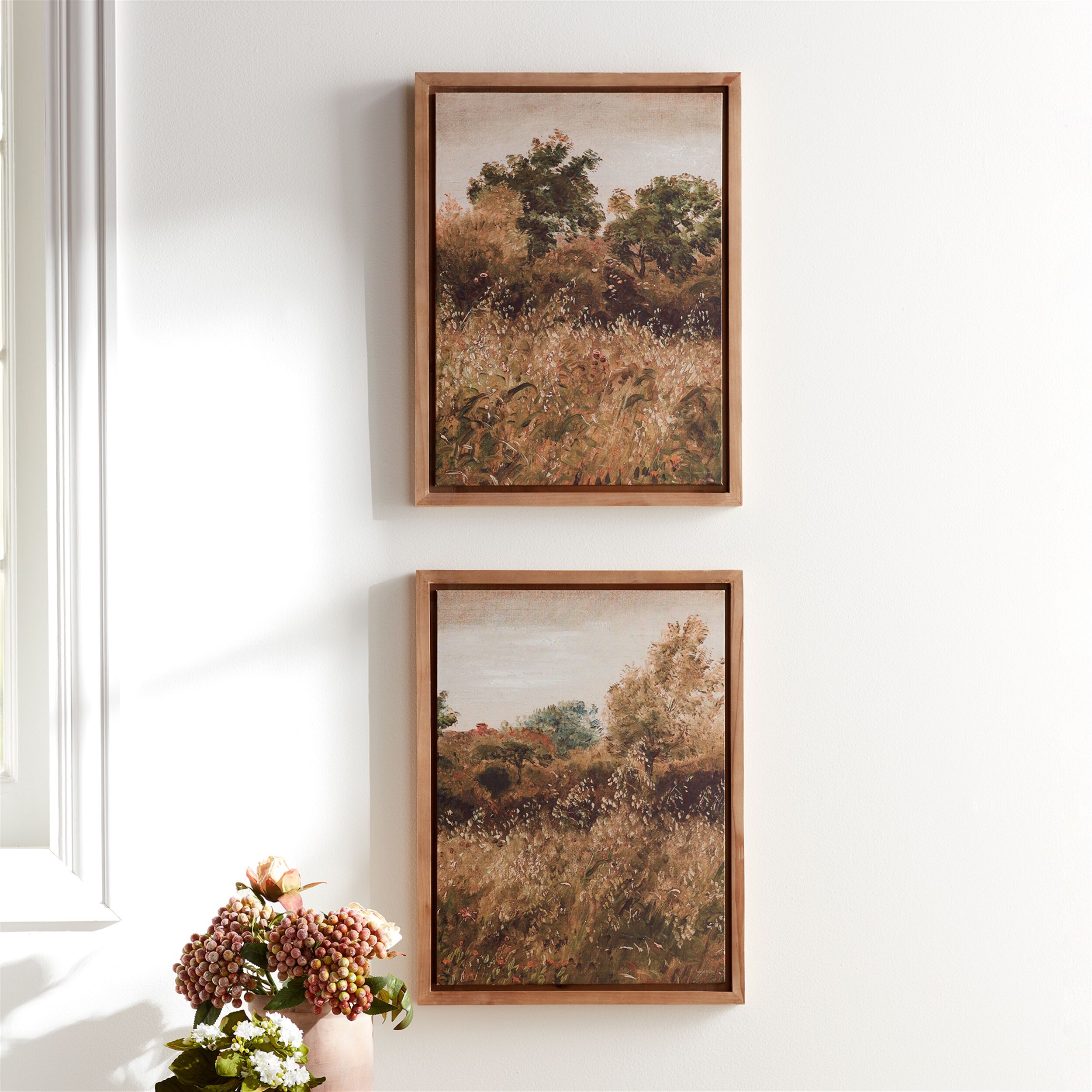Framed Landscape Canvas Art (Set of 2), BROWN/GREEN, alternate image number 3