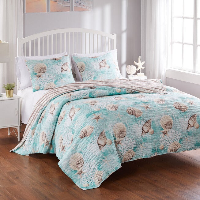 Ocean Turquoise Quilt Set, , alternate image number null