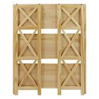Montego 3-Shelf Folding Bookcase -Natural, , alternate image number null