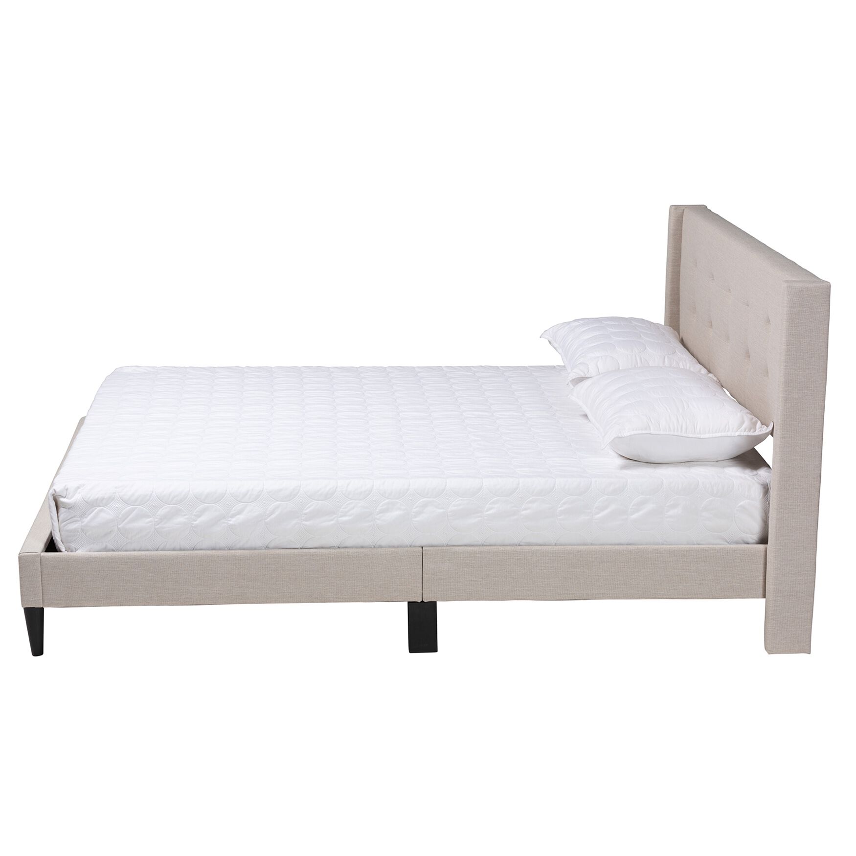 Casol Mid-Century Modern Transitional Upholstered Platform Bed, , alternate image number 8