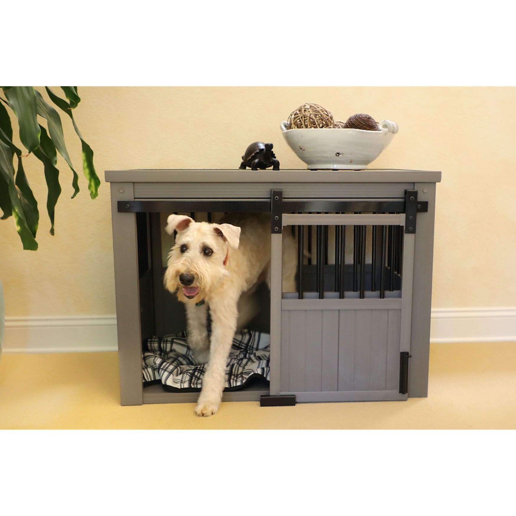 New Age Pet&reg; Homestead Dog Crate, GRAY, hi-res image number 0