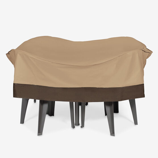 Outdoor Round Table and Chair Cover, TAUPE, hi-res image number null