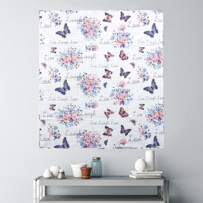 Garden Joy Quilted Throw Blanket, , alternate image number null