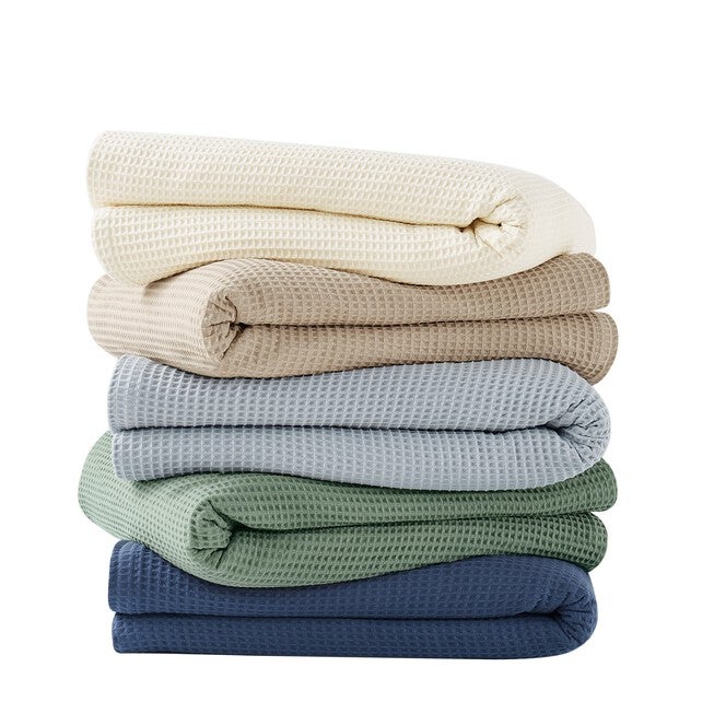 Heritage Cotton Waffle Blanket, , on-hover image number null