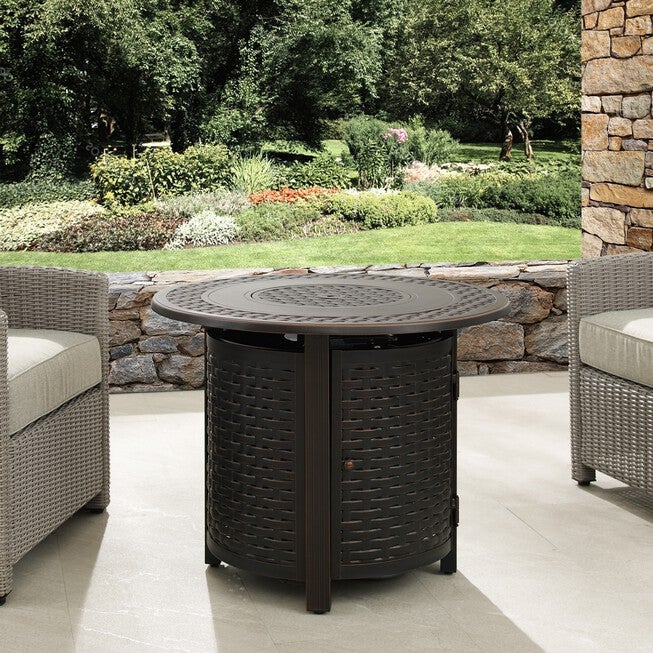 Hendricks Aluminum 34 inches Round LPG Fire Pit, , alternate image number 3