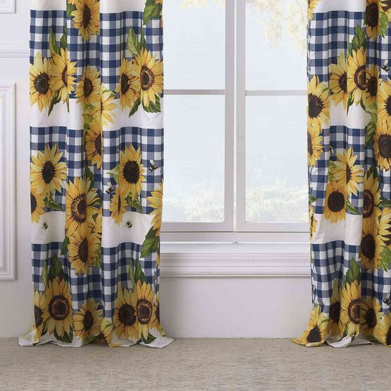 Sunflower Gold Curtain Panel Pair, , alternate image number null
