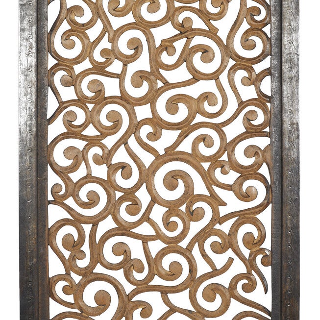 Brown Traditional Ornamental Wood Wall Décor, , alternate image number null
