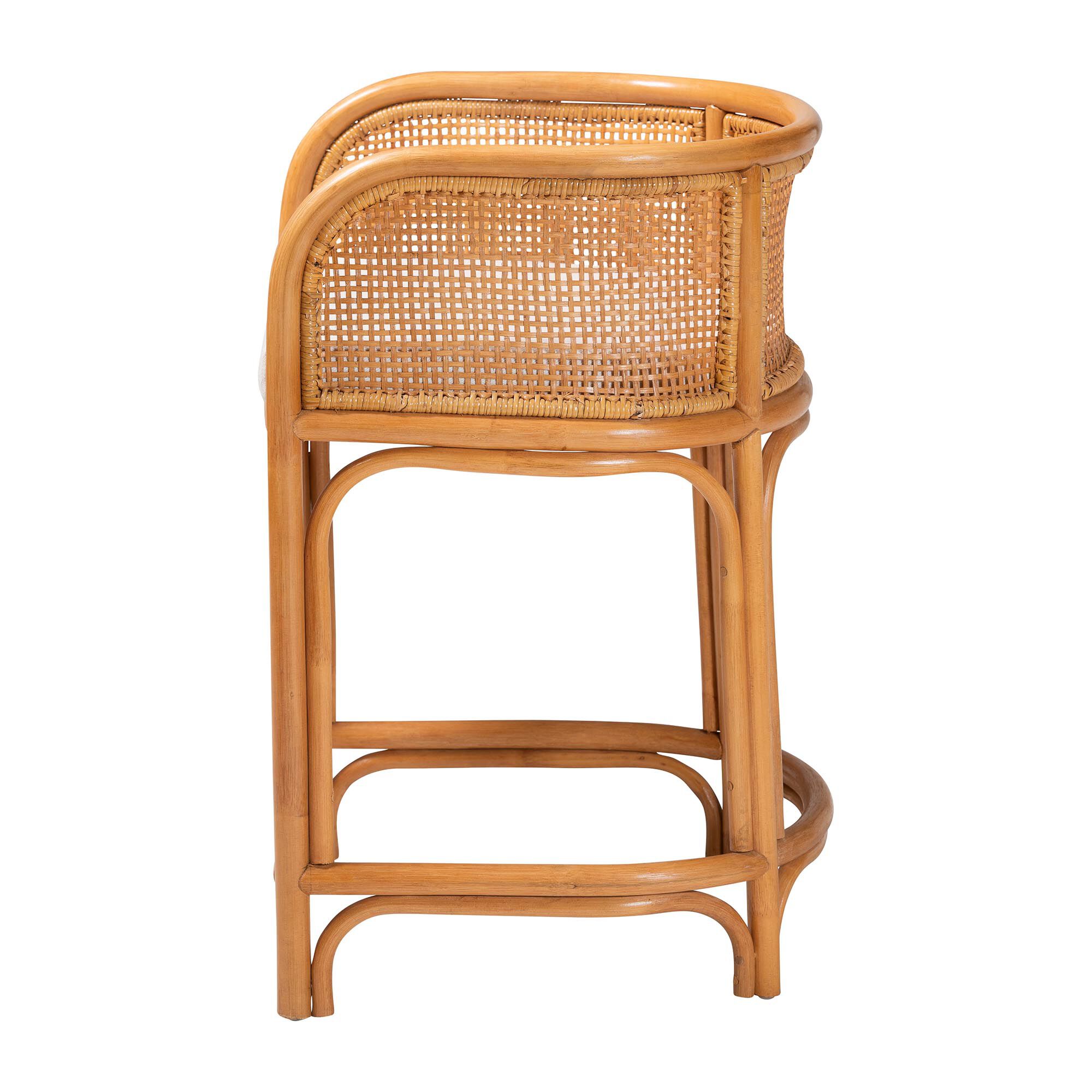 Ania Natural Rattan Counter Stool, LIGHT HONEY, alternate image number 3