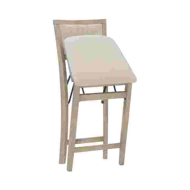 Folding mechanism of the grey wash counter stool