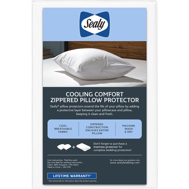 Sealy Cool Comfort Pillow Protector, , alternate image number 4