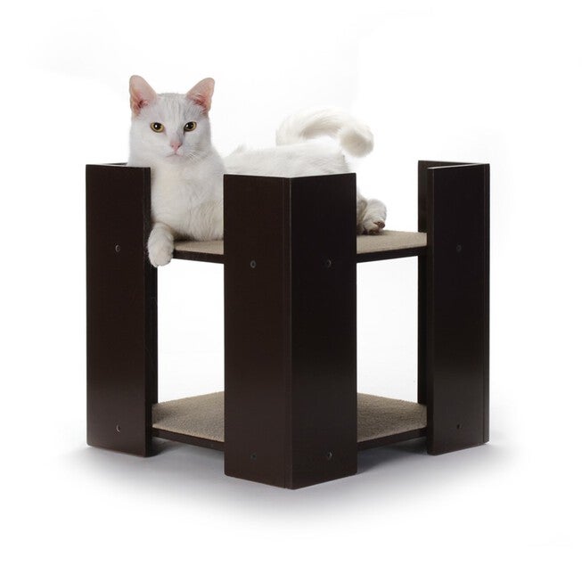 Hauspanther Cubitat - Multi-level Cat Bed, ESPRESSO, hi-res image number 0