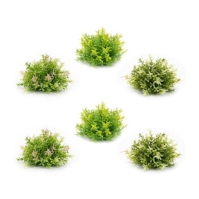 Half Orb (Set of 6) 8 inchesD x 6 inchesH Plastic, GREEN, hi-res image number 0