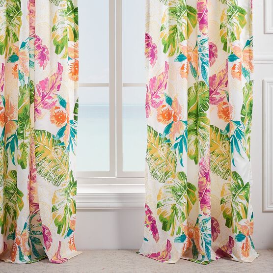 Tropics Window Curtain Panel Pair, , alternate image number null
