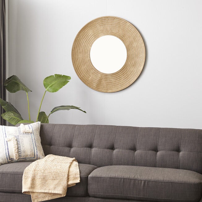 Gold Metal Contemporary Wall Mirror, , alternate image number 6