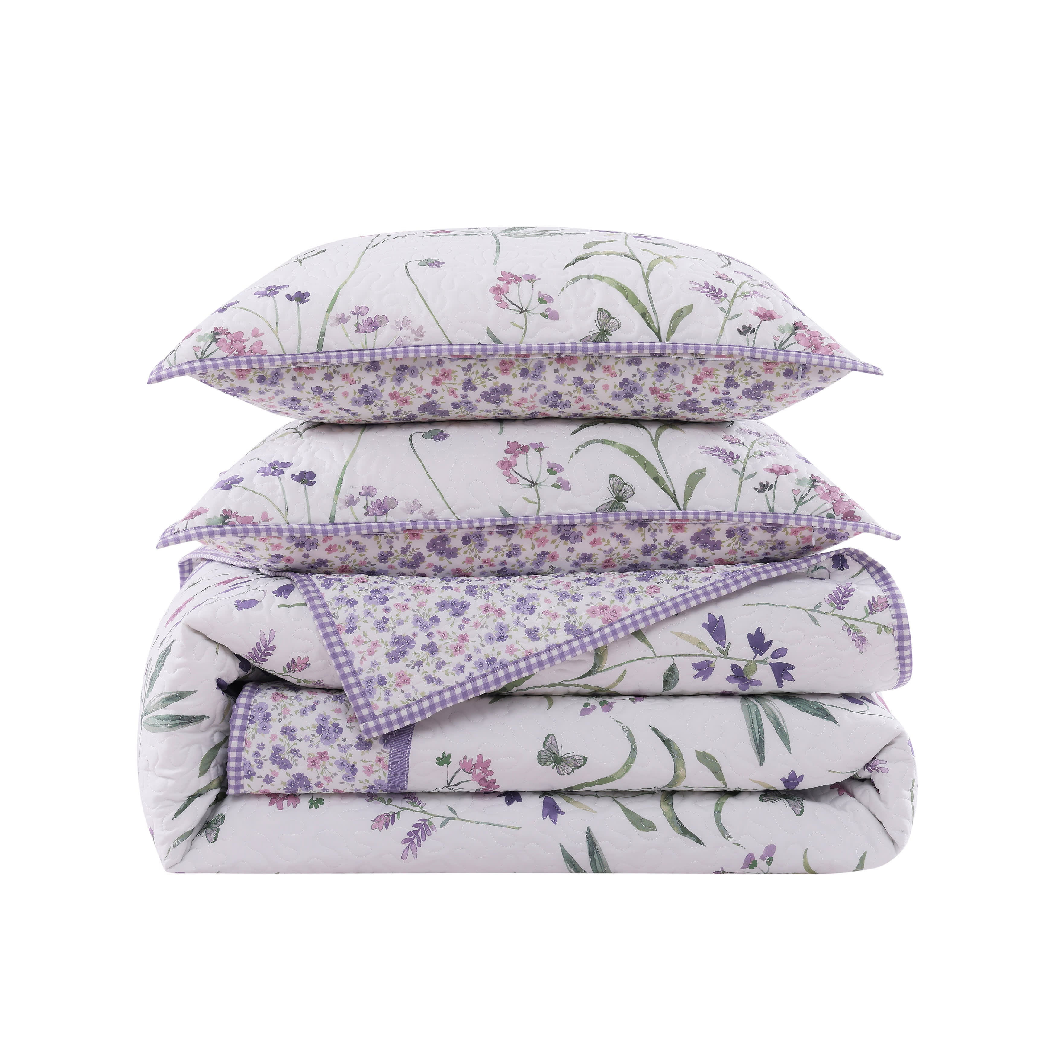 Nola 3 Piece Quilt Set, LILAC, alternate image number 4