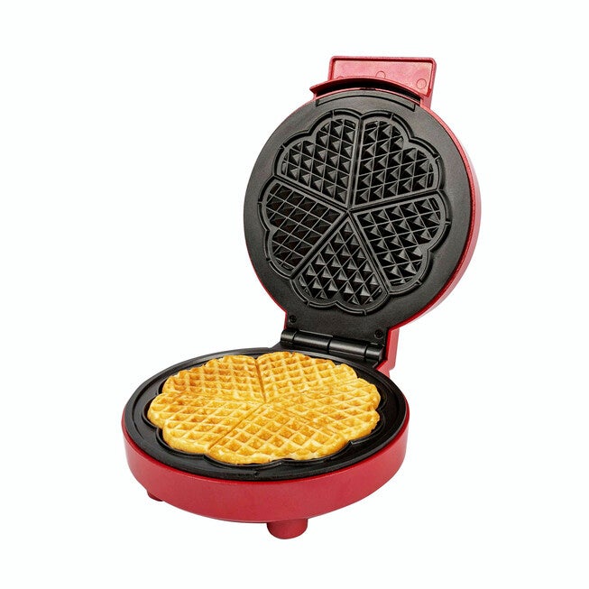 Kalorik Heart-Shaped Waffle Maker, Red, , alternate image number null