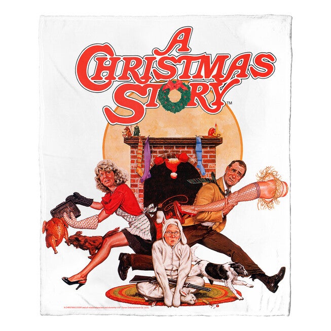 Wb A Christmas Story Christmas Story Poster Silk Touch Throw, , on-hover image number null