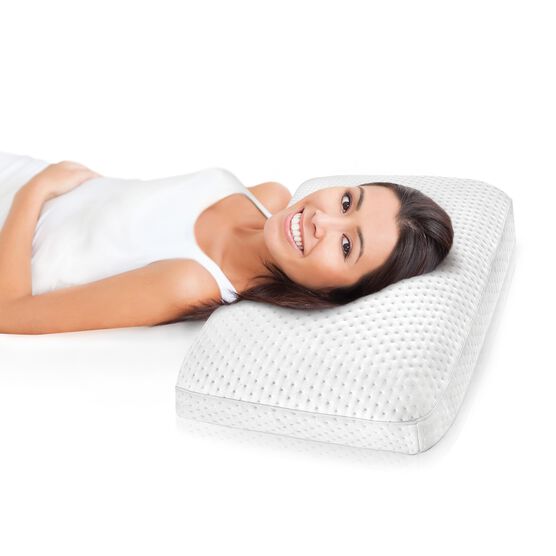SensorPEDIC Luxury Extraordinaire Gusseted Memory Foam Pillow, , on-hover image number null