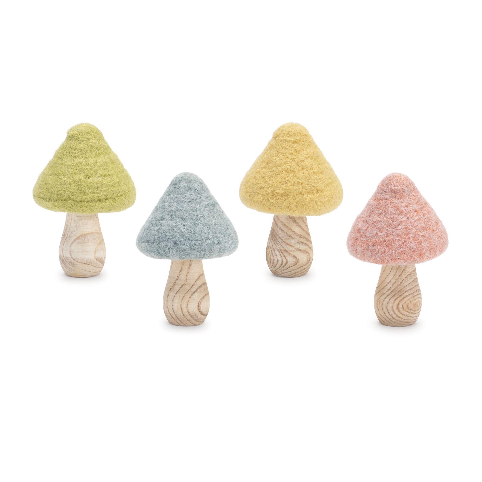 Felt Wood Mushroom Decor (Set of 24), MULTI, hi-res image number 0
