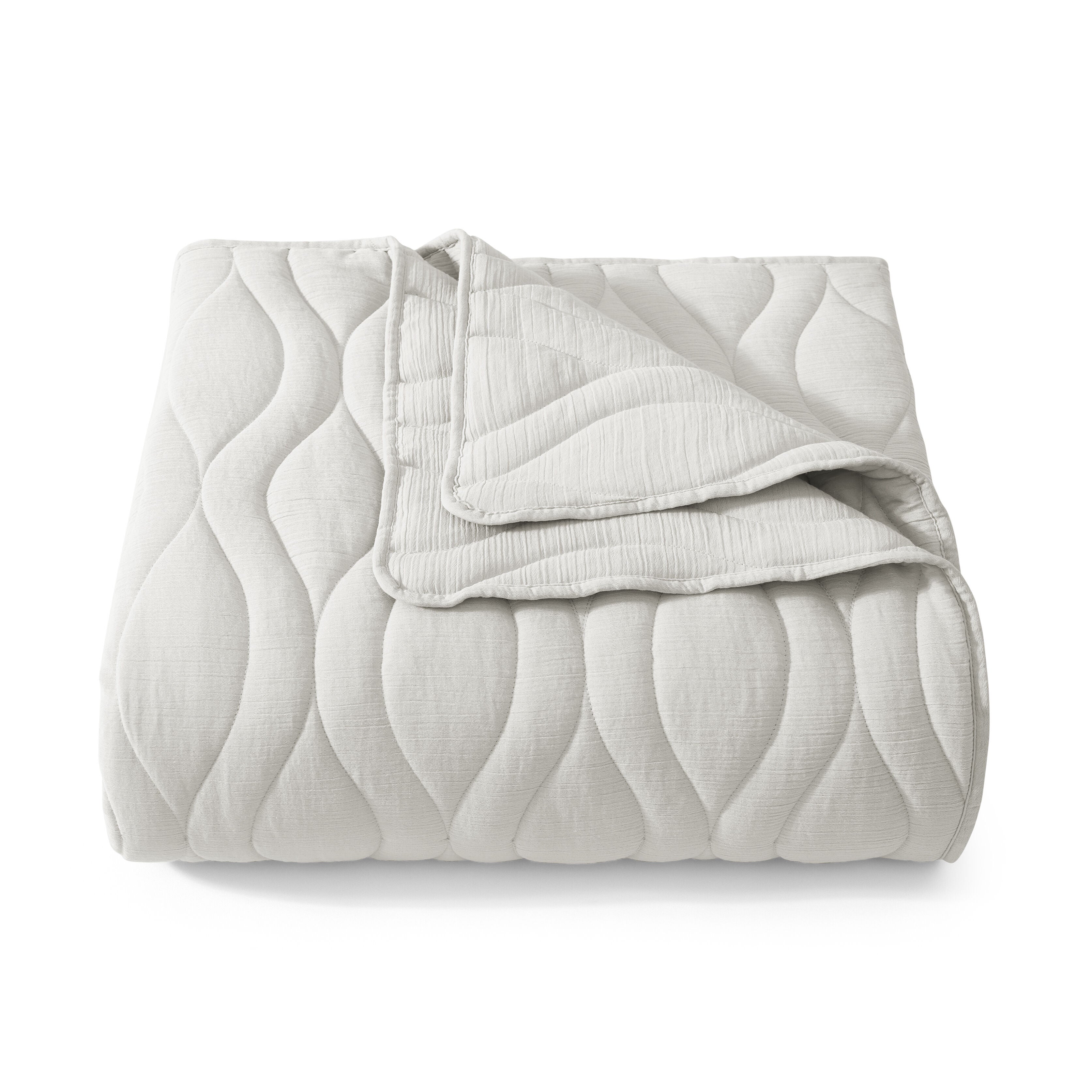 COVE QUILT SET, GREY, alternate image number 3