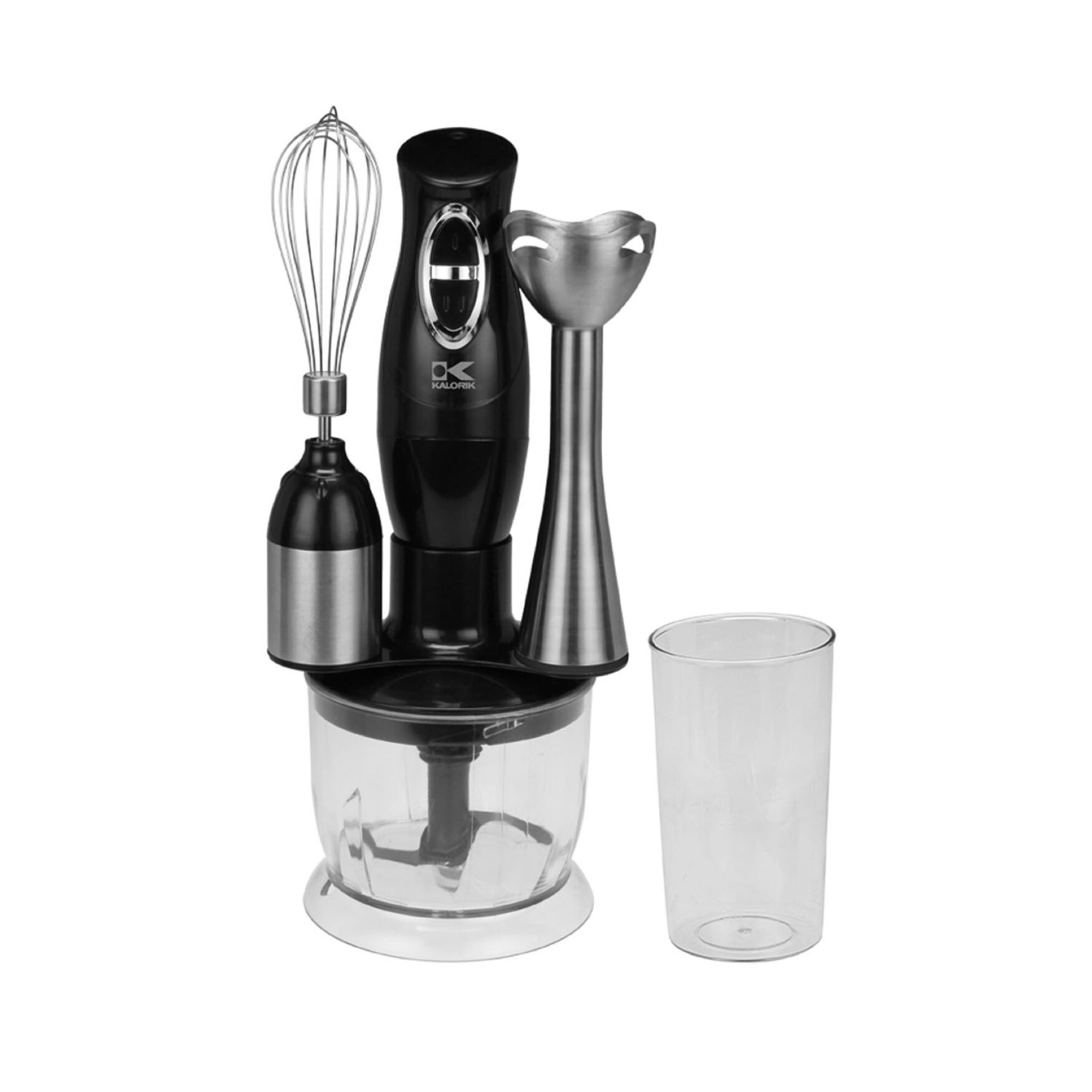 3-In-1 Immersion Blender, Chopper, And Mixer, BLACK, hi-res image number 0