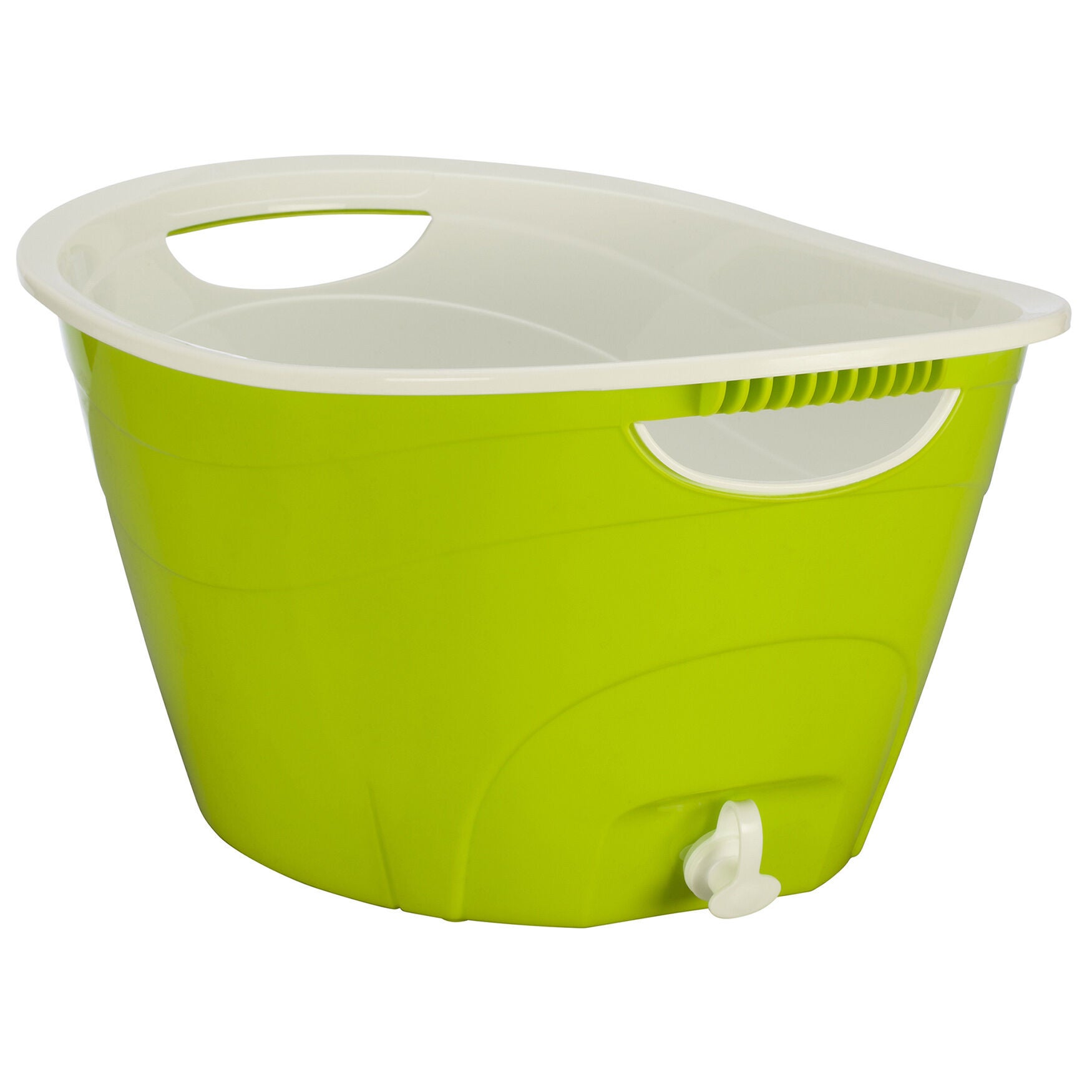 Double Walled Party Tub with Drain Plug, LIME, hi-res image number 0