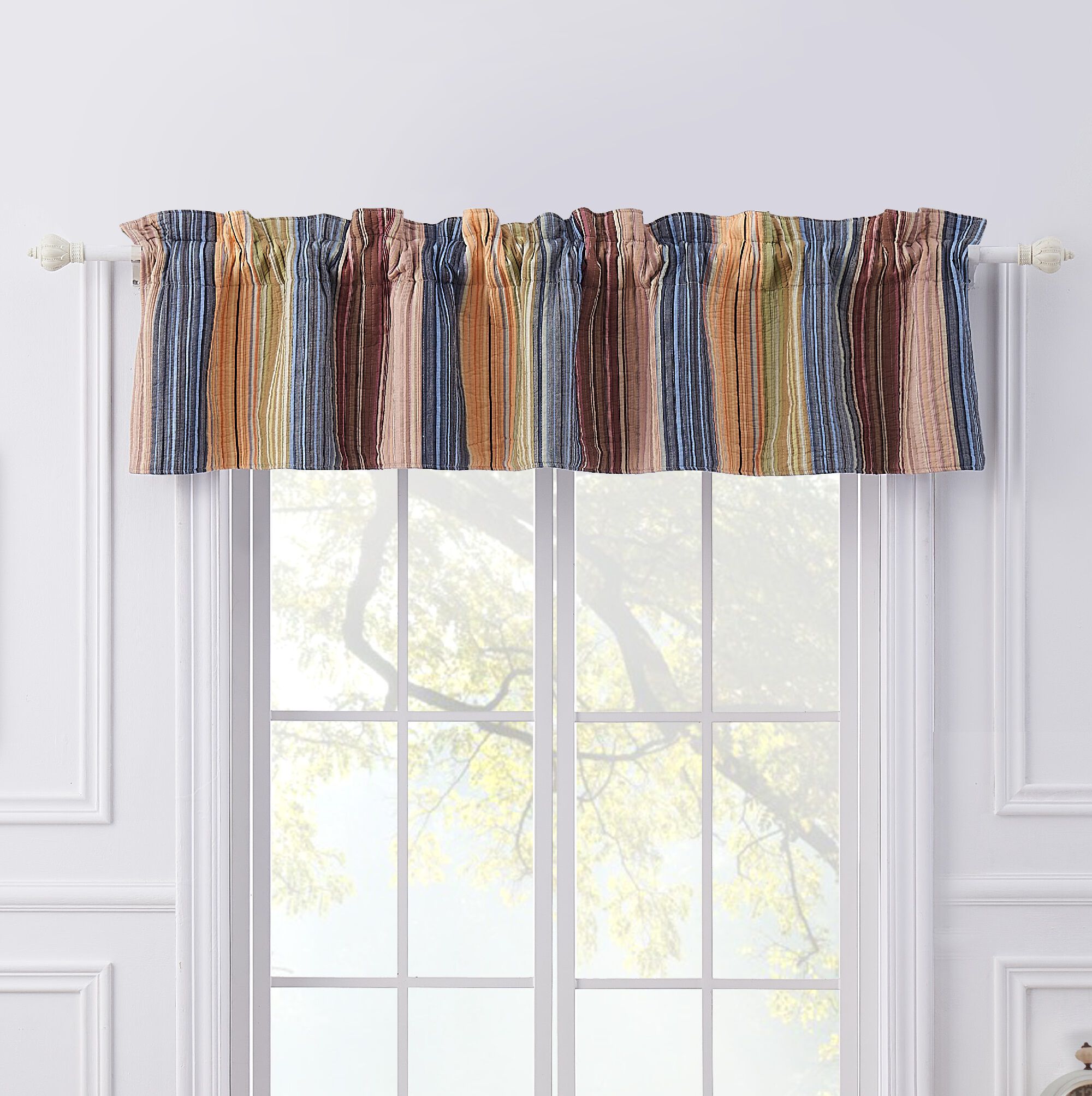 Katy Window Valance Curtains, MULTI, alternate image number 2