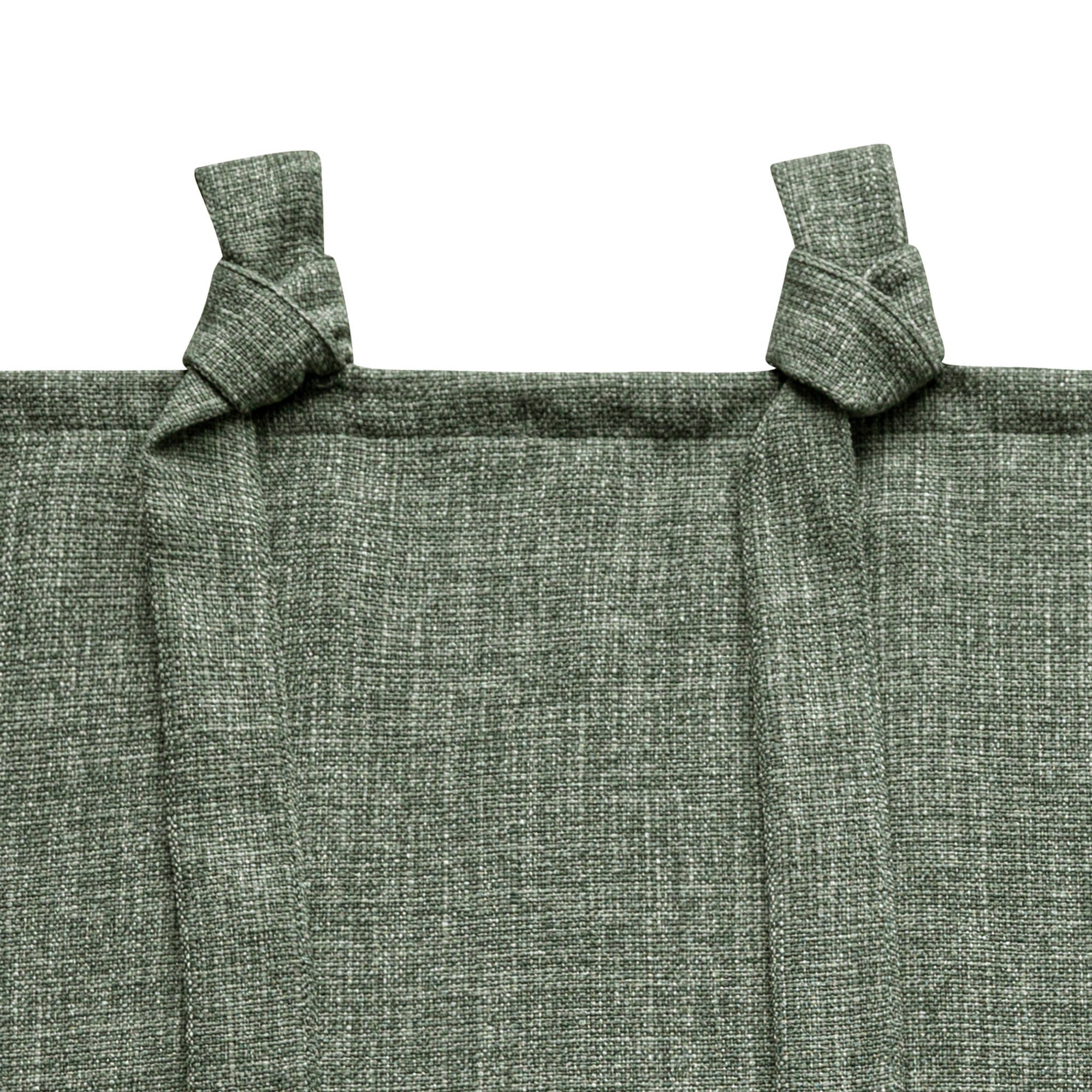 Knot Tie Top Light Filtering Panel Pair, SAGE, alternate image number 3