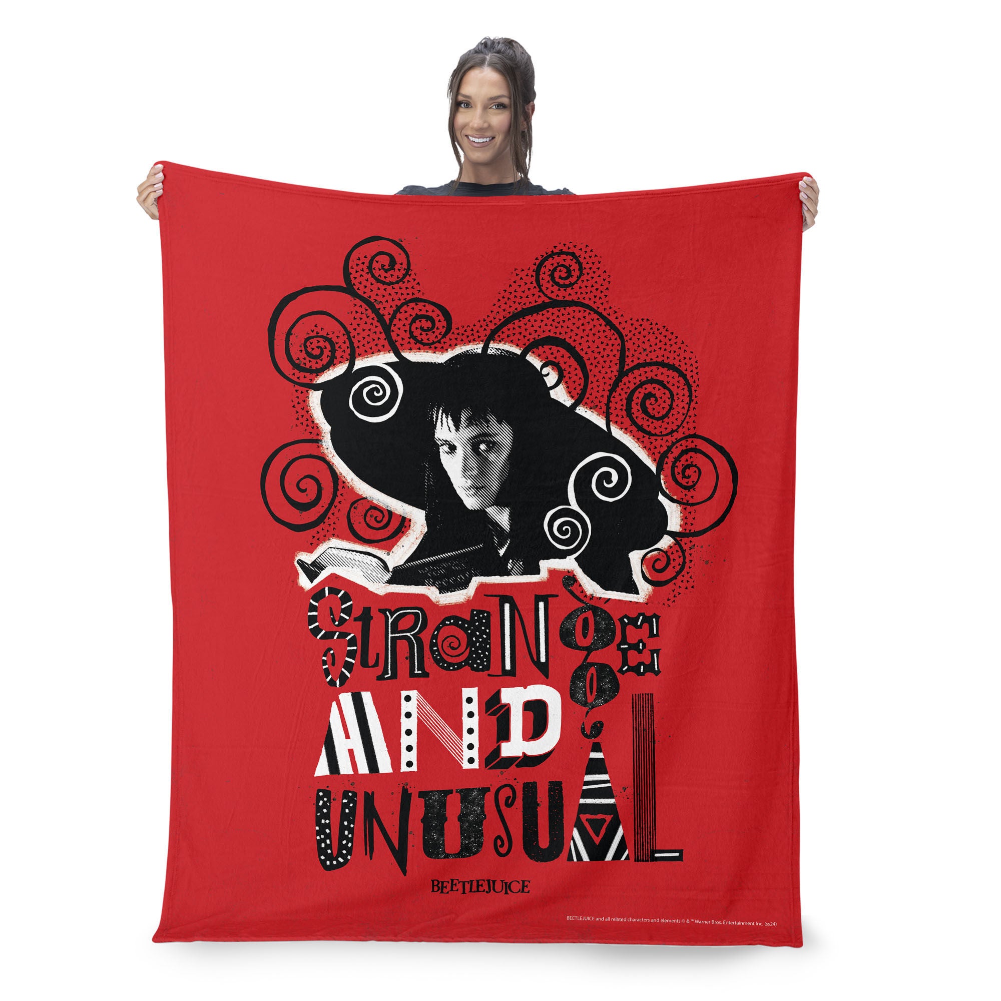 Warner Bros. Beetlejuice So So Strange Silk Touch Throw Blanket 50X60 Inches, BEETLEJUICE, on-hover image number 1